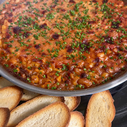 Tomato, Cheese, & Bean Bake