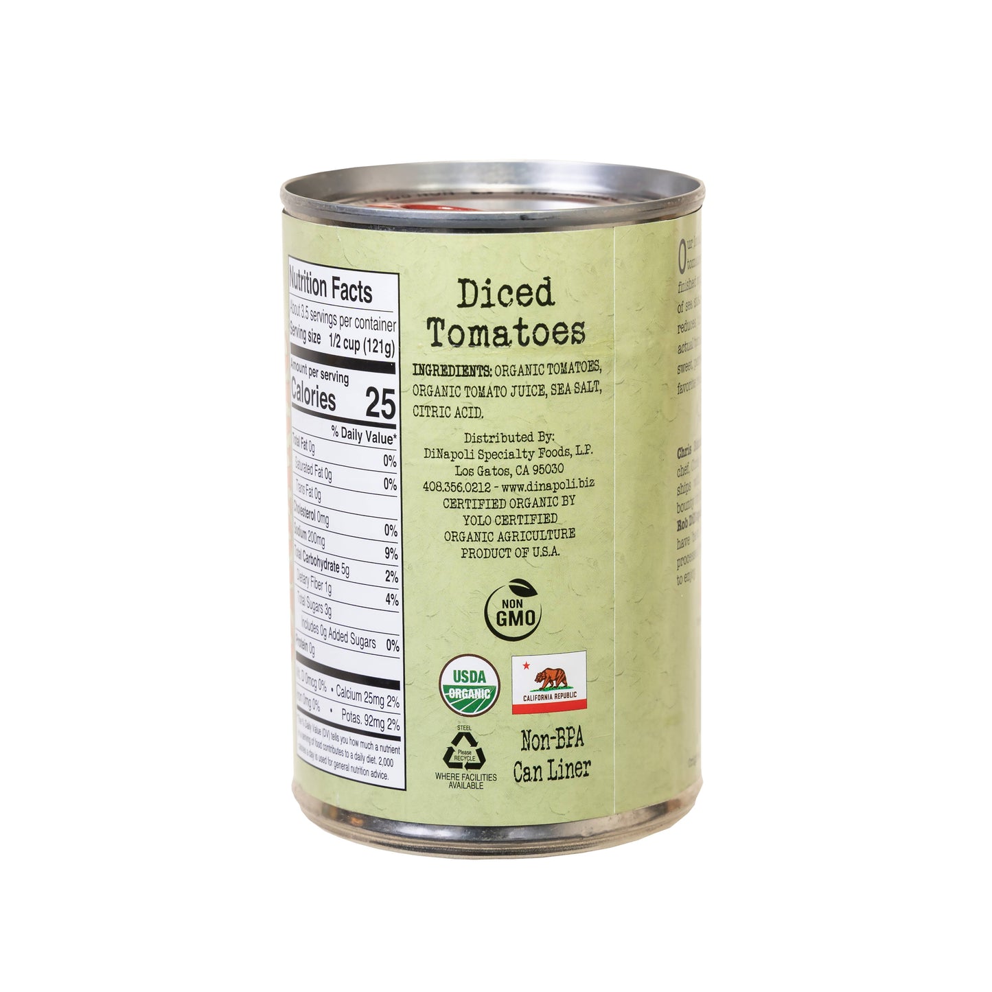 Bianco DiNapoli Organic diced tomatoes 14.5 oz