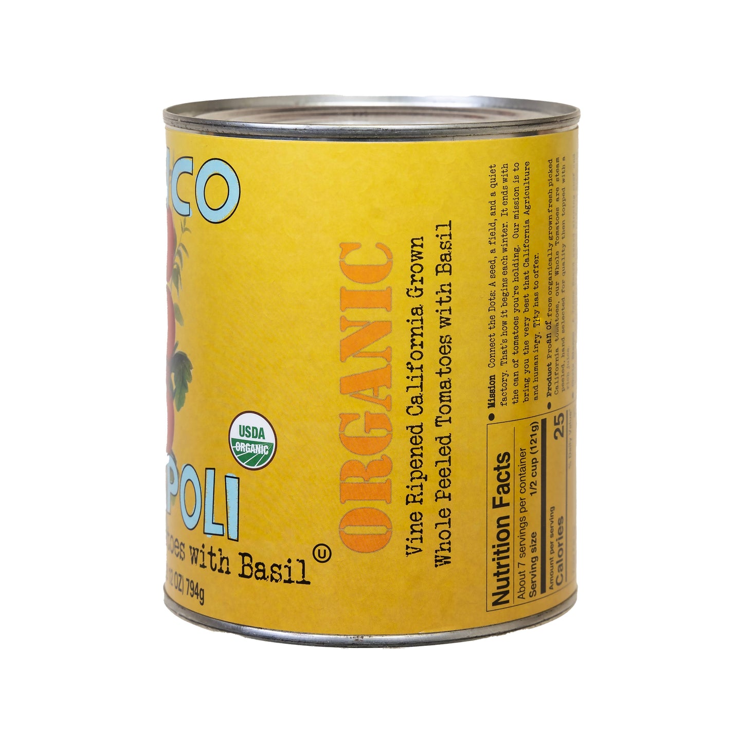 Organic Whole Peeled Tomatoes 28oz