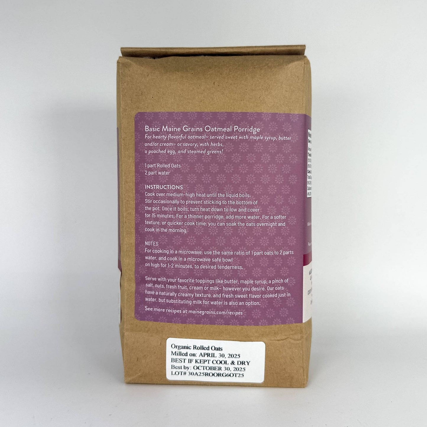 Organic Rolled Oats
