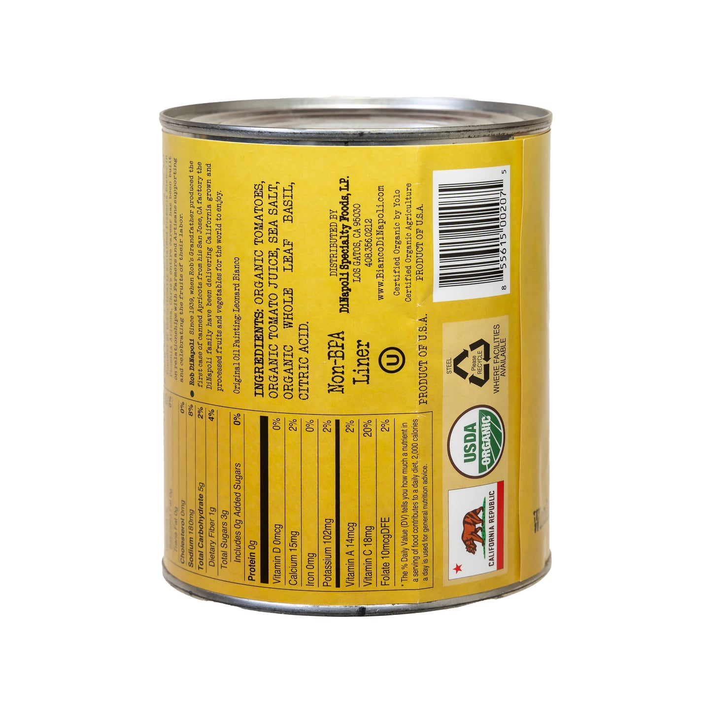Organic Whole Peeled Tomatoes 28oz