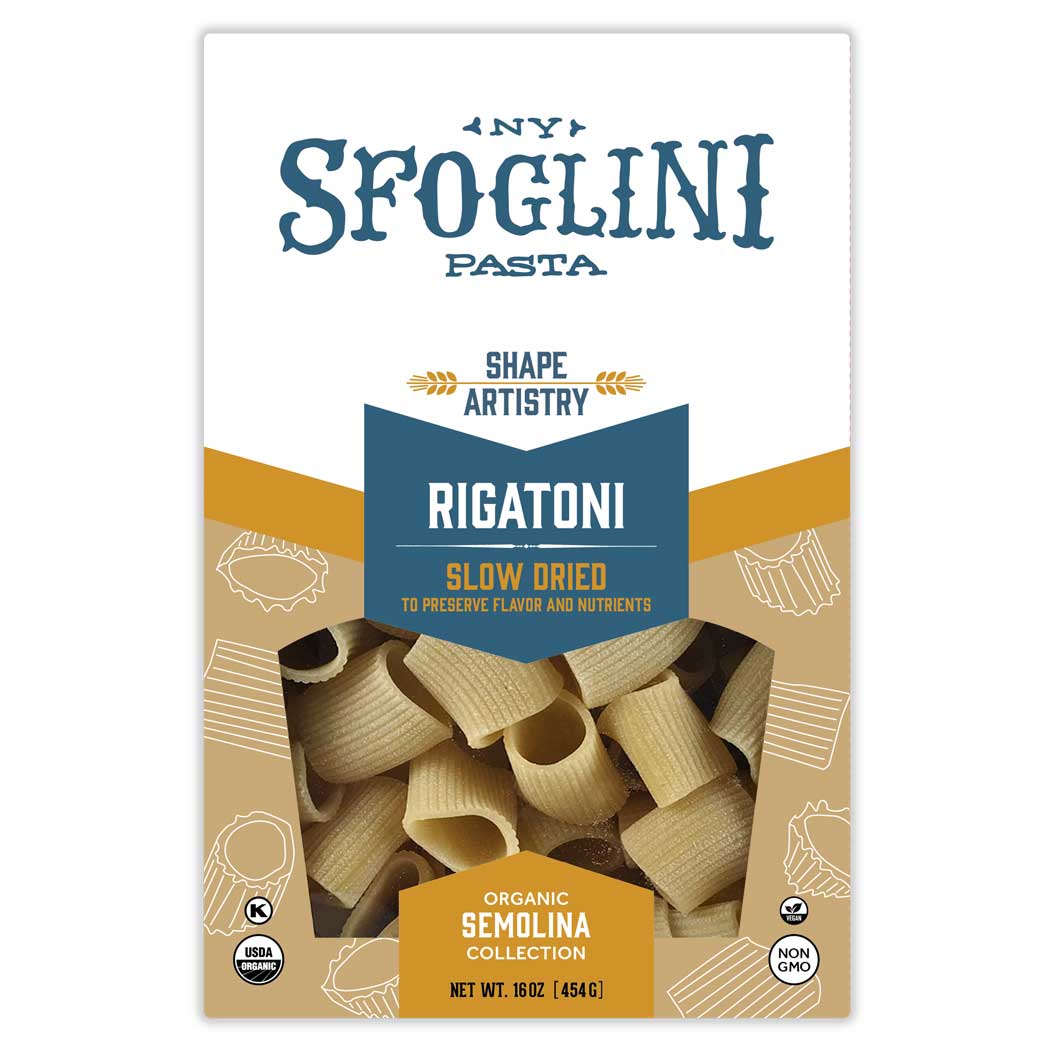 Rigatoni, Organic Durum Semolina Pasta