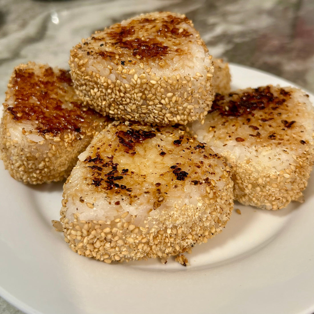 Maple Soy Glazed Salmon Onigiri