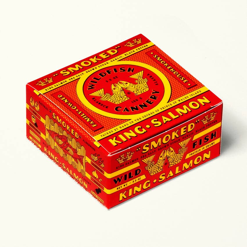 Wildfish Cannery Smoked King Salmon, 3.5oz