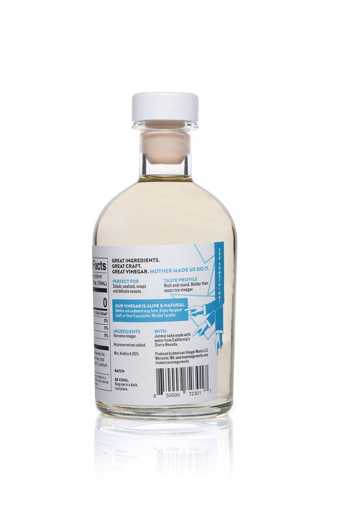 California Junmai Rice Wine Vinegar