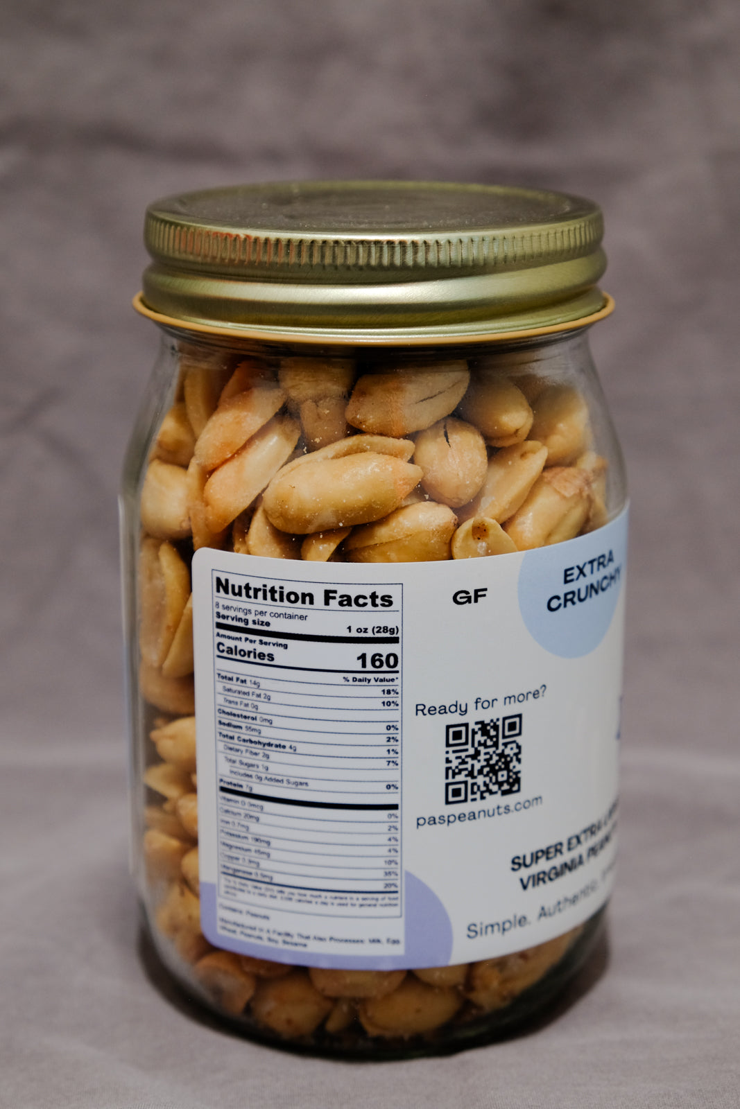 Pa's Extra Crunch Low-Sodium Peanuts