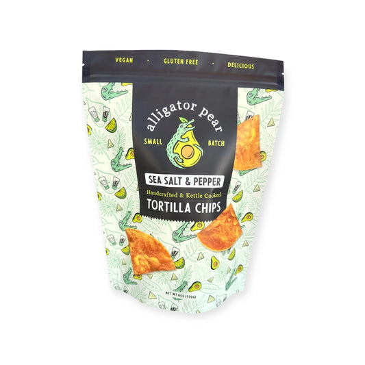 Sea Salt & Pepper Tortilla Chips - 6 oz